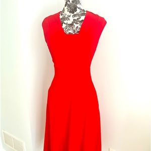 Beautiful high quality dress by A.B.S. Brand. Red size 6. Over the knee. Pockets